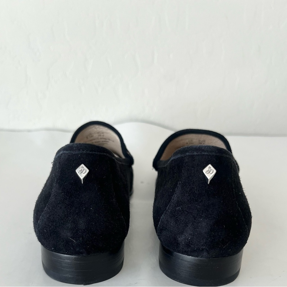 Sam Edelman Therese suede leather tassel loafers black 8.5 - Picture 5 of 10